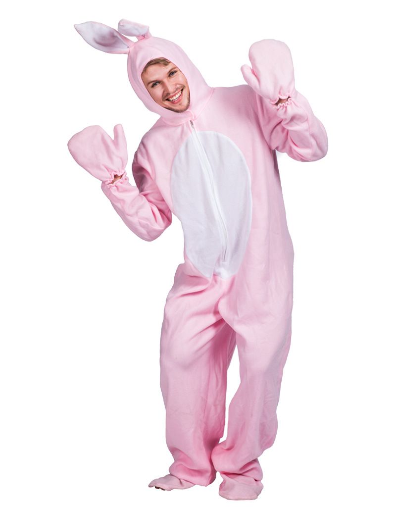 Halloween stage props costume Pink rabbit adult animal pajamas_viptrois.com