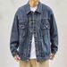 2025 Spring And Autumn New Denim Jacket Men's American High Street Brand Workwear Trendy Coat_viptrois.com