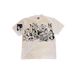 Heavyweight Pure Cotton Retro Loose T-Shirt Short Sleeved for Couples with Hunter Dog Print Unisex 250g_viptrois.com