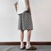 Men's Trendy Houndstooth Floral Print Five Point Shorts Summer Thin Casual Loose Fitting Versatile Shorts_viptrois.com