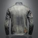 Men's Clothing Stand Up Collar Motorcycle Jacket Retro Handsome_viptrois.com