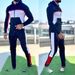 Men's Clothing Trendy Brand Contrasting Color Sportswear Set Hooded Autumn Coat Sports and Leisure Suit_viptrois.com
