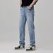 Men's Clothing Small Straight Washed, Casual, Loose, Handsome, Men's Commuting, Slim And Simple Jeans_viptrois.com