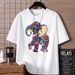 【DORAE】Cotton T-shirt (Combed Cotton) Off-White ("Bohemian Elephant" Print & Multicolor Accent) – Artistic Casual Style For Urban Commute_viptrois.com
