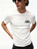 3 Pack Premium Men's Triangle Outline Aib Letter Logo Printed T-Shirt, Pure Cotton Crew Neck Casual Tee Luxury Summer Essential Black White Grey_viptrois.com