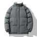 Fleece-Lined Winter Coat – Unisex Oversized Puffer Jacket With Stand Collar (S-3XL) In 5 Colors_viptrois.com