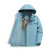 Graphene Lined Thickened Winter Cold-Proof Warm Windproof Waterproof Outdoor Hiking Jacket Couple Style Coat Cotton_viptrois.com
