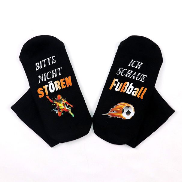 Leisure sports mid-tube cotton socks sole lettering socks_viptrois.com