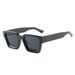 Two Circles Trendy Square Frame Sunglasses - Large Frame Fashion Glasses For Men & Women_viptrois.com
