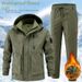 Men's Fleece-lined Waterproof Tactical Jacket - Windproof Softshell Workwear For Outdoor, Riding & Daily Use_viptrois.com