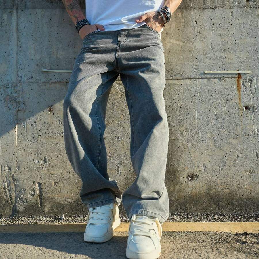Men's Slim Fit Ripped Jeans Nine Point Summer Trendy Skinny Pants Mid Waist Zipper Fly Denim Handmade Vintage Casual Hip Hop_viptrois.com