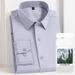 Men's Clothing Modal Stretch Long Sleeve Shirt - Wrinkle-Free, Breathable & Comfortable Business Casual Blouse, Soft Drape For Office & Everyday Wear_viptrois.com