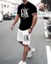 Men's 2-Pack T-Shirt Set 3D Print Short Sleeve Tees Casual Summer Daily Wear Cotton Blend Fashion Top_viptrois.com