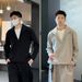 Fashion Versatile High-End Two-Piece Design Simple Casual Long Sleeve Autumn Unisex Couple Pullover Sweatshirt_viptrois.com