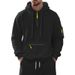 Men's Clothing Hooded Heavyweight Plus Velvet Pullover Men's Sports Casual Jacket Men_viptrois.com