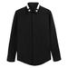 Men's Clothing Spring And Autumn Five Pointed Star Embroidery Business Casual Slim Long Sleeved Shirt Men's High End Versatile Cotton Shirt_viptrois.com