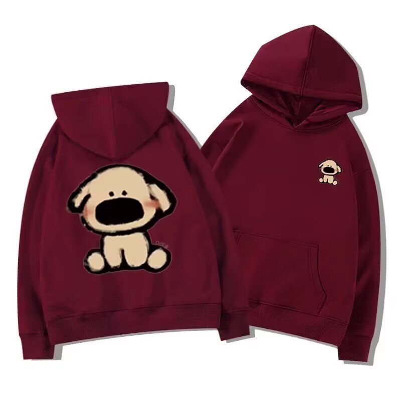 New Long Sleeve Printed Hoodie For Men And Women, Lazy Trendy Fashionable Design, Versatile Loose Top_viptrois.com