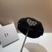 Autumn And Winter New Age Painter Hat Fashion Light Luxury Love Rhinestone Beret Korean Version Star With Octagon Hat_viptrois.com