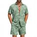 2026 New Men's Beachwear Set For Summer - 2-piece Floral Shirt And Shorts_viptrois.com