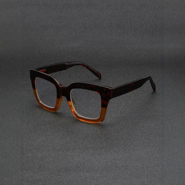 Retro Glasses Large Frame Textured Reading Glasses Fashion Anti Blue Light Glasses Elderly Reading Glasses_viptrois.com