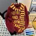 Letter Jacquard College Style Scarf Sweater Men's Autumn/Winter New Loose Knitted Sweater For Warmth_viptrois.com