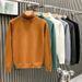 1 European High-Neck Sweater Men 2024 New Autumn Winter Light Lazy High-End Base Shirt Hot-Selling Men's Fashion_viptrois.com