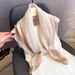 Spring And Summer New Style Scarf For Women, Elegant Gold Thread Silk Versatile 90cm Square Scarf, Headscarf_viptrois.com