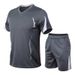 Men's Clothing Men's Short Sleeved T Shirt Suit Summer Men's Sports Casual Suit Basketball Outdoor Running Slim Sportswear_viptrois.com