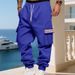 Men's Heavyweight Fleece-Lined Casual Cargo Pants For Winter - High Street Outdoor Workwear With Stylish Design_viptrois.com