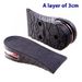 Two Layer Double Layer Adjustable Inner Height Increasing Insole Air Cushion Half Pad Wholesale Pvc Material Good Elasticity Suitable_viptrois.com