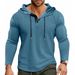 2026 European-USA Style Fashion Hoodies Outerwear Men's Pure Color Long Sleeve Casual Loose Hooded Sweatshirts S-3XL_viptrois.com