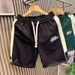 Men's Clothing Men's Summer Sports Beach Pants Loose Fit Five Point Shorts Style Letter Print For Formal & Casual_viptrois.com