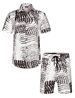 2026 New Men's Beachwear Set For Summer - 2-piece Floral Shirt And Shorts_viptrois.com
