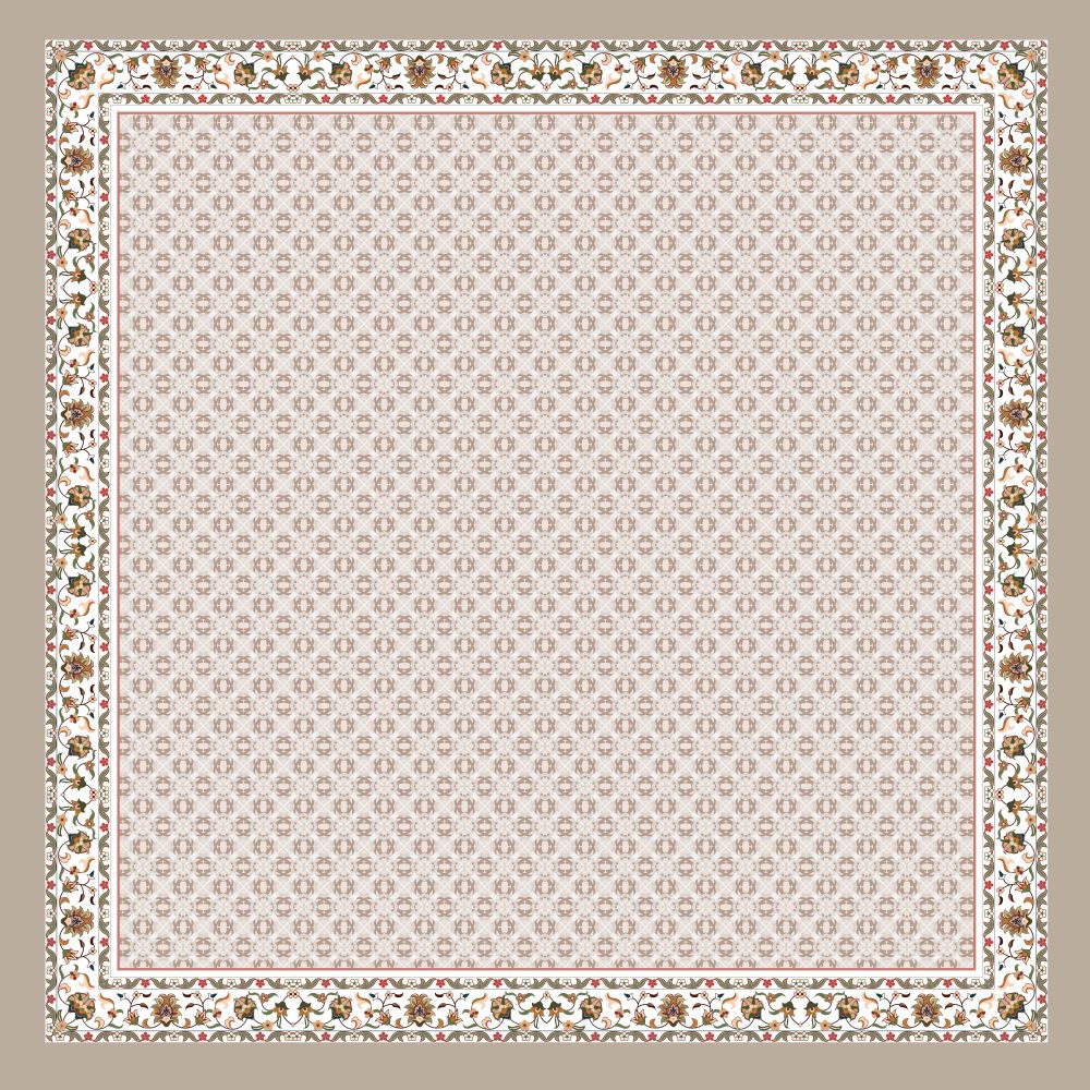 Muslim headscarf Printed Square Cotton Rayon Scarf For Women 110*110cm_viptrois.com