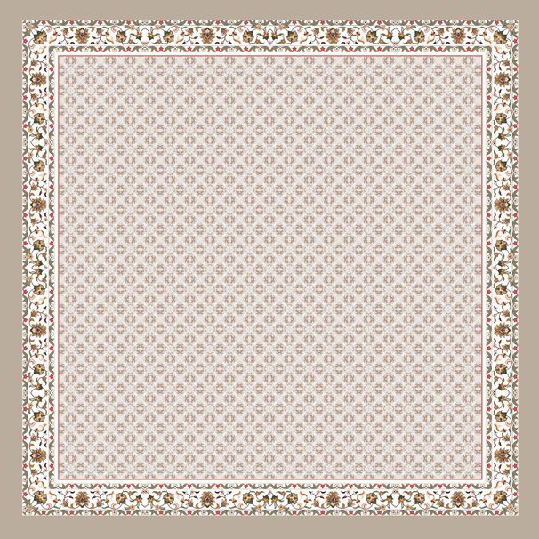 Muslim headscarf Printed Square Cotton Rayon Scarf For Women 110*110cm_viptrois.com