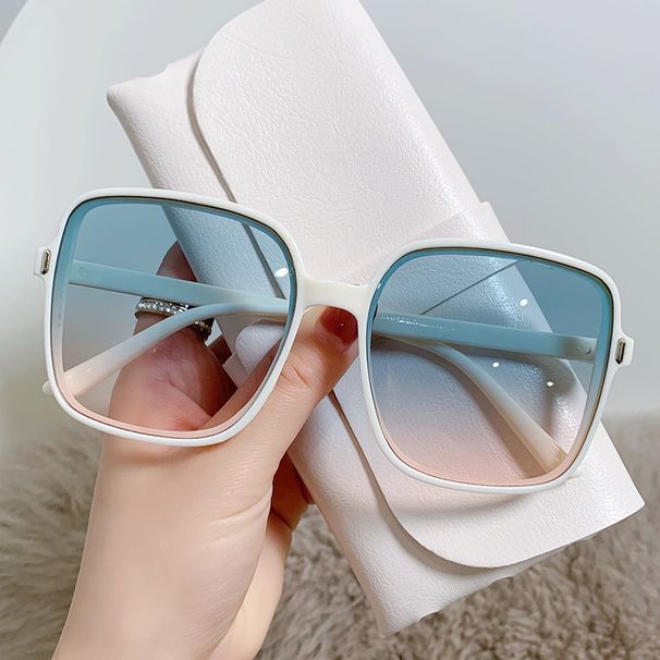 Rice Nail Square Sunglasses Women's Sunglasses Gradually Change Color New Glasses Women's Trend UV Protection_viptrois.com
