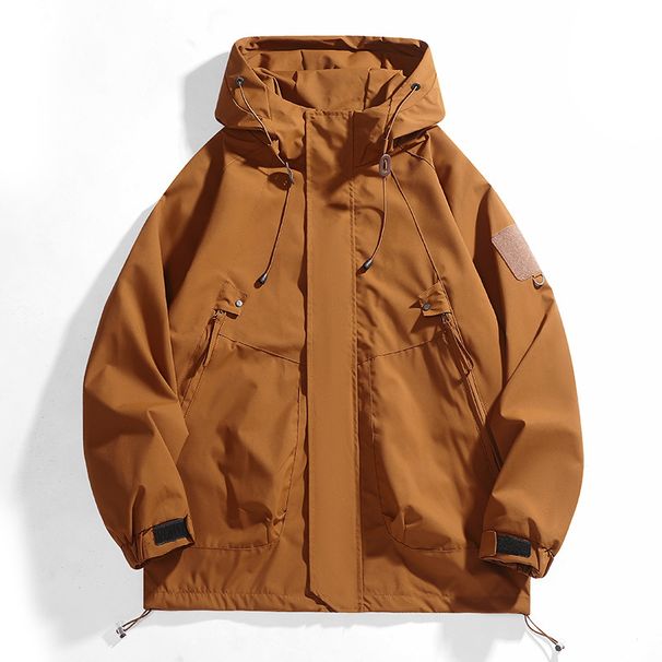 New Spring And Autumn Workwear Jackets For Men And Women With Large Pockets, Hooded, Windproof And Waterproof Jackets, Mountaineering Clothes_viptrois.com