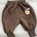 Baby clothing Baby plus fleece thick sweatpants winter three-dimensional bear head figure-band pants casual pants cartoon pants for boys and girls_viptrois.com