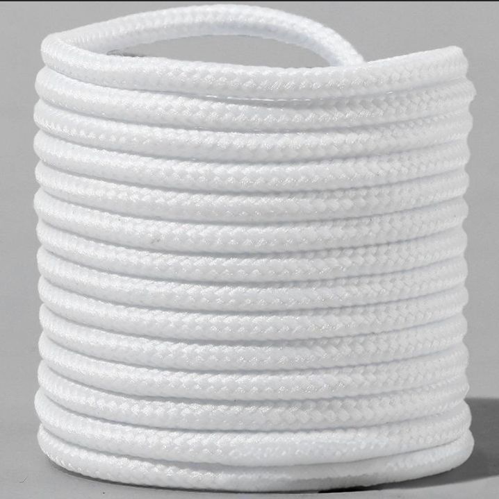Shoe Accessories white round shoelaces, semi circular rope, plush shoelaces, Martin boots, leather shoes, sneakers, coconut waxed shoelace rope_viptrois.com