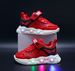 Kids' Light-Up Spiderweb Sneakers - LED Athletic Shoes With Reflective Details For Boys & Girls, Breathable Leather Casual Shoes_viptrois.com
