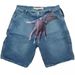 Men's Clothing Fashion Hip Hop Funny Pattern Printed High Street Wide Leg Denim Shorts_viptrois.com