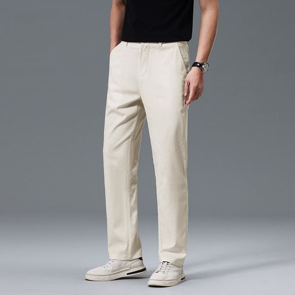 Men's Summer Ultra-Thin Ice Silk Casual Pants - Breathable, Stretchable & Comfortable Straight Fit For Business & Leisure_viptrois.com