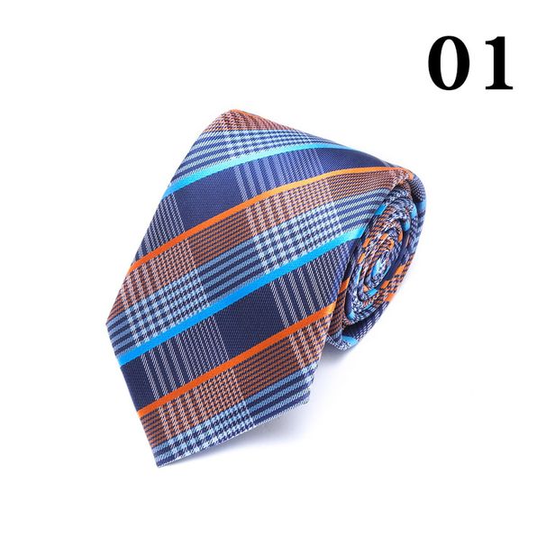 Unisex Suit formal business suit professional wedding best man groom fashion tie men's business non iron striped plaid tie_viptrois.com