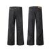 Men's Clothing Design Deconstructed Patchwork Jeans High Street Retro Distressed Straight Casual Pants_viptrois.com
