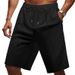 Men's Clothing Men's Casual Waffle Shorts Heavyweight Versatile Solid Color Style Summer Sports Running Training Shorts_viptrois.com