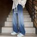 Men' Gradient Wide Leg Pant 2025 Spring And Autumn New Tyle Looe Autumn Traight Tube Handome Veratile Trendy_viptrois.com