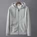 Men's Clothing New Sweater Couple Hooded Zipper Cardigan Korean Style Cotton Top Casual Sports Jacket Long Sleeve_viptrois.com