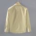 Workwear Casual Solid Color Cotton Long Sleeved Shirt For Men, Youth, Urban Fashion, Handsome Shirt For Men_viptrois.com