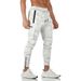 Men's Clothing Overalls Outdoor Multi Functional Sports Fitness Running Training Multi Pocket Trousers_viptrois.com