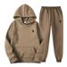 Men's Clothing 2025 European And American Autumn And Winter New Hooded Sweatshirt Pony Print Loose Plus Velvet Suit_viptrois.com